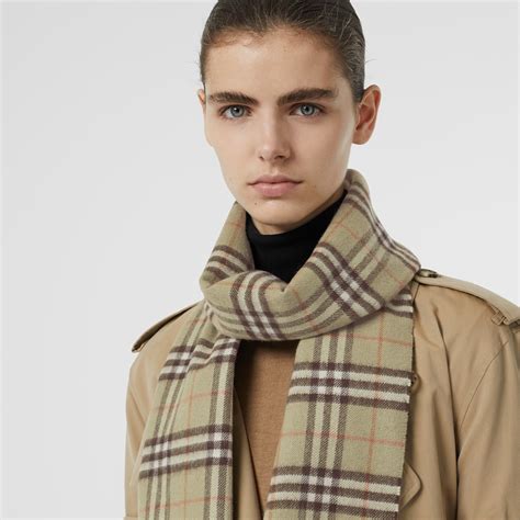 burberry check classic icon cashmere scarf|authentic burberry cashmere scarf.